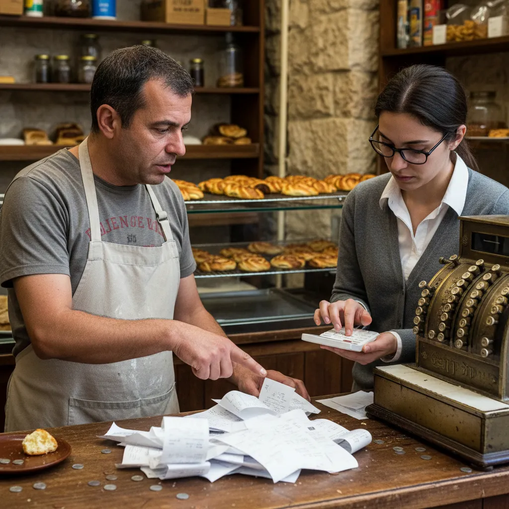 כמה עולה רואה חשבון לעסק קטן - אדם חותם על מסמכים פיננסיים